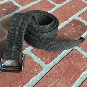 Grey Casual Cloth Buckle Belt